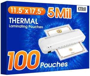 100 Pack Laminating Sheets 5 Mil, Laminating Pouches for 11x17 Paper Actual 11.5 x 17.5 Thermal Laminate Sheets for Laminator, Large Clear Lamination Paper for Documents, Office School Home 100 Pack Laminating Sheets 5 Mil, Laminating Pouches for 11x17 Paper Actual 11.5 x 17.5 Thermal Laminate Sheets for Laminator, Large Clear Lamination Paper for Documents, Office School Home