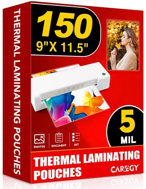 Thermal Laminating Pouches,150 Pack Laminating Sheets, 5 Mil 9 x 11.5 Inches Lamination Sheet Paper for Laminator, Round Corner Letter Size, Office and School Supplies Thermal Laminating Pouches,150 Pack Laminating Sheets, 5 Mil 9 x 11.5 Inches Lamination Sheet Paper for Laminator, Round Corner Letter Size, Office and School Supplies