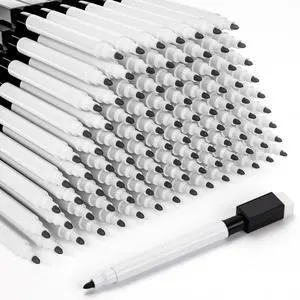 100 Pcs Magnetic Dry Erase Markers, with Eraser Cap, Black Fine Point Tip, White Board Markers, for Classroom, Office, School Supplies, Teachers, and Home Use 100 Pcs Magnetic Dry Erase Markers, with Eraser Cap, Black Fine Point Tip, White Board Markers, for Classroom, Office, School Supplies, Teachers, and Home Use