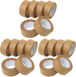 Kraft Packing Tape, Brown Kraft Gummed Tape for Packing Boxes, Shipping Cardboard and Carton Sealing, 6 Rolls x 2 inch x 55 Yard x 7 mil, B206BN (Pack of 3) Kraft Packing Tape, Brown Kraft Gummed Tape for Packing Boxes, Shipping Cardboard and Carton Sealing, 6 Rolls x 2 inch x 55 Yard x 7 mil, B206BN (Pack of 3)