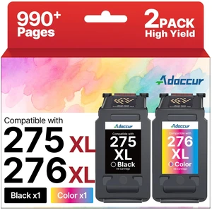 275XL 276XL Replacement for Cannon 275 and 276 Ink Cartridges for Canon 275 and 276 Ink Cartridges Works with Canon PIXMA TR4720 TS3522 TR4700 TS3722 TS3500 TR4722 TS3720 TS3520 (Black Color Combo) 275XL 276XL Replacement for Cannon 275 and 276 Ink Cartridges for Canon 275 and 276 Ink Cartridges Works with Canon PIXMA TR4720 TS3522 TR4700 TS3722 TS3500 TR4722 TS3720 TS3520 (Black Color Combo)