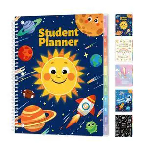 Elementary Student Planner 2026-2027, Academic Year Jul. 2026 - Jun. 2027, 8.5"×11" School Planner, Datebooks Weekly & Monthly Plan Book with 3-Hole Punched/Bookmark/Monthly Tabs, Solar System Elementary Student Planner 2026-2027, Academic Year Jul. 2026 - Jun. 2027, 8.5"×11" School Planner, Datebooks Weekly & Monthly Plan Book with 3-Hole Punched/Bookmark/Monthly Tabs, Solar System