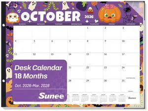 Desk Calendar 2026-2027 Large 22x17 from October 2026 to March 2028, Extra Large Desktop Monthly Calendar Pad 18 Months For Teacher or Office, Desk Top, Seasonal Desk Calendar 2026-2027 Large 22x17 from October 2026 to March 2028, Extra Large Desktop Monthly Calendar Pad 18 Months For Teacher or Office, Desk Top, Seasonal