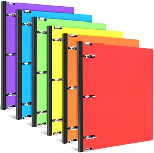 1 Inch Telescoping 3 Ring Binder, 6 Pack Portable Plastic Binder with Telescoping Spine, Holds 8.5" x 11" Paper, Assorted ColorsPerfect for School, Office & Home 1 Inch Telescoping 3 Ring Binder, 6 Pack Portable Plastic Binder with Telescoping Spine, Holds 8.5" x 11" Paper, Assorted ColorsPerfect for School, Office & Home