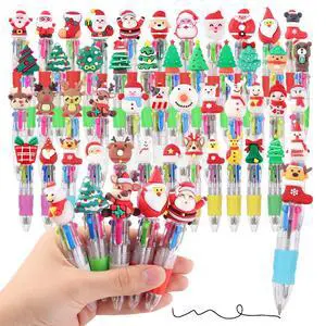 48 Packs Christmas Multicolor Pen in One, 4-in-1 Xmas Tree Claus Stocking Stuffers for Teen Girls Cute Pens Bulk for Birthday 48 Packs Christmas Multicolor Pen in One, 4-in-1 Xmas Tree Claus Stocking Stuffers for Teen Girls Cute Pens Bulk for Birthday