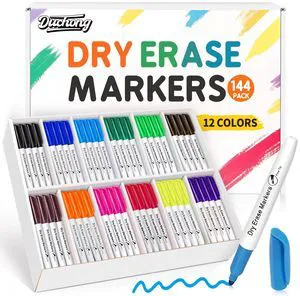 144 Count Dry Erase Markers Bulk, 12 Assorted Colors, Fine Tip Whiteboard Markers for Kids Teachers, Dry Erase Pens Bulk Pack for Classroom Home, Back to School Supplies 144 Count Dry Erase Markers Bulk, 12 Assorted Colors, Fine Tip Whiteboard Markers for Kids Teachers, Dry Erase Pens Bulk Pack for Classroom Home, Back to School Supplies