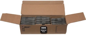 Round Stic Xtra Life Black Ballpoint Pens, Medium Point (1.0mm), 500-Count Pack of Bulk Pens, Flexible Round Barrel for Comfortable Writing, No. 1 Selling Ballpoint Pens Round Stic Xtra Life Black Ballpoint Pens, Medium Point (1.0mm), 500-Count Pack of Bulk Pens, Flexible Round Barrel for Comfortable Writing, No. 1 Selling Ballpoint Pens