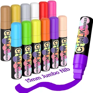 Window Markers for Cars Washable, 15mm Jumbo Liquid Chalk Pens for Art Wedding Signs, Just Married Car Decorations, Back to School Graduation Celebration, Glass Mirror Bistro Blackboard Poster Window Markers for Cars Washable, 15mm Jumbo Liquid Chalk Pens for Art Wedding Signs, Just Married Car Decorations, Back to School Graduation Celebration, Glass Mirror Bistro Blackboard Poster