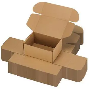 9x6x4 inch Cardboard Shipping Boxes, Set of 30 Gift Boxes, Brown 30 Smile Stickers, Single Corrugated, DIY Cardboard, Easy Fold, Shape Well, Self locking, Gift Wrap, Business Packaging 9x6x4 inch Cardboard Shipping Boxes, Set of 30 Gift Boxes, Brown 30 Smile Stickers, Single Corrugated, DIY Cardboard, Easy Fold, Shape Well, Self locking, Gift Wrap, Business Packaging