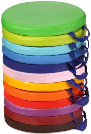 12 Pcs Classroom Floor Cushions for Kids,Classic Color,Round Flexible Classroom Seating for Kindergarten Daycare Nursery, Floor Cushion with Handle, Floor Cushions for Sitting Reading 12 Pcs Classroom Floor Cushions for Kids,Classic Color,Round Flexible Classroom Seating for Kindergarten Daycare Nursery, Floor Cushion with Handle, Floor Cushions for Sitting Reading
