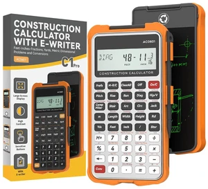 Construction Calculator with Pad Silver Industrial & Scientific Engineering Calculator for Contractor Construction Calculator with Pad Silver Industrial & Scientific Engineering Calculator for Contractor