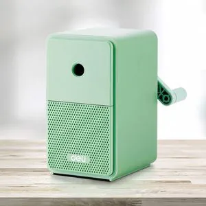 Manual Pencil Sharpener, Green Auto-in Hand Crank Pencil Sharpener with Adjustable Point for Colored Pencils, Students, Kids, Classroom, Home, Office Manual Pencil Sharpener, Green Auto-in Hand Crank Pencil Sharpener with Adjustable Point for Colored Pencils, Students, Kids, Classroom, Home, Office