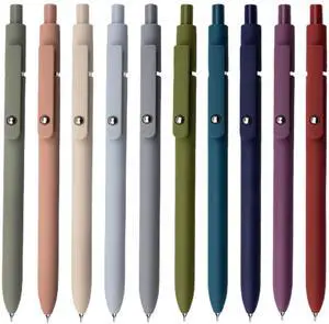 Gel Pens, 10 Pcs 0.5mm Fine Point Smooth Writing Pens High-End Series Black Ink Pens for Journaling Note Taking, School Office Supplies for Women Men (10 Pcs Mixed colors) Gel Pens, 10 Pcs 0.5mm Fine Point Smooth Writing Pens High-End Series Black Ink Pens for Journaling Note Taking, School Office Supplies for Women Men (10 Pcs Mixed colors)