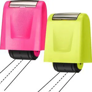 2 Pcs Roller Stamps Classroom,2.72 X 2.44 X 1.65 Inch,Green, Pink Kindergarten Education Must Haves, Handwriting Practice Tool in Teacher Classroom, Back to School Gift Helping Kids Learning 2 Pcs Roller Stamps Classroom,2.72 X 2.44 X 1.65 Inch,Green, Pink Kindergarten Education Must Haves, Handwriting Practice Tool in Teacher Classroom, Back to School Gift Helping Kids Learning