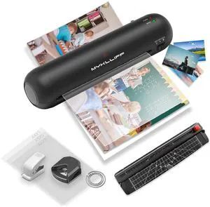 Laminator Machine 9-Inch Portable Thermal Laminater with Hot & Cold Modes, A4 Small Laminating Machine with ABS Jam-Release, 3-Min Warm-Up, 6-in-1 Photo Laminadoras Kit for Classroom, Black Laminator Machine 9-Inch Portable Thermal Laminater with Hot & Cold Modes, A4 Small Laminating Machine with ABS Jam-Release, 3-Min Warm-Up, 6-in-1 Photo Laminadoras Kit for Classroom, Black