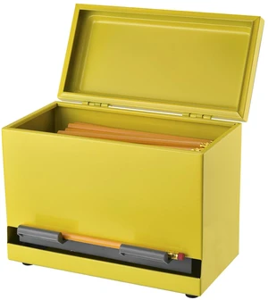Pencil Dispenser for Classroom - Stainless Steel Bulk Pencil Holder for Desk - Includes Removable Label Stickers - Teacher Must Haves for Organization - Holds up to 200 Pencils (Yellow) Pencil Dispenser for Classroom - Stainless Steel Bulk Pencil Holder for Desk - Includes Removable Label Stickers - Teacher Must Haves for Organization - Holds up to 200 Pencils (Yellow)