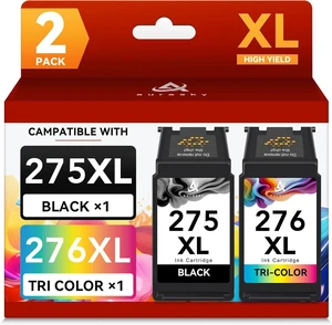 275XL 276XL Compatible for Canon 275 and 276 Ink Cartridges for Cannon Ink PG-275 CL-276 Combo Pack Work with PIXMA TS3522 TR4720 TS3500 TS3520 TR4722 (1 Black, 1 Tricolor) 275XL 276XL Compatible for Canon 275 and 276 Ink Cartridges for Cannon Ink PG-275 CL-276 Combo Pack Work with PIXMA TS3522 TR4720 TS3500 TS3520 TR4722 (1 Black, 1 Tricolor)