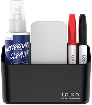 Magnetic Marker Holder Set, Whiteboard Accessory Tray Set, Black All-In-One Set, 5.3" × 2.2", Holds 1 Eraser & 8 Markers, Supports 3.3 lb, 2 Mounting Options, Fits Glass and Refrigerators Magnetic Marker Holder Set, Whiteboard Accessory Tray Set, Black All-In-One Set, 5.3" × 2.2", Holds 1 Eraser & 8 Markers, Supports 3.3 lb, 2 Mounting Options, Fits Glass and Refrigerators