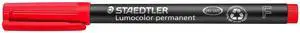 318-2 Lumocolor Universal Permanent Fine Pens - Red, Pack of 10 (318-2 VE) 318-2 Lumocolor Universal Permanent Fine Pens - Red, Pack of 10 (318-2 VE)