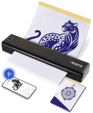 Tattoo Stencil Printer, Tattoo Printer with 10 Transfer Paper S008 Wireless Thermal Tattoo Machine, Compatible with Phone/Tablet/PC, for Tattooing Artists & Studio, Temporary Tattoo Maker Tattoo Stencil Printer, Tattoo Printer with 10 Transfer Paper S008 Wireless Thermal Tattoo Machine, Compatible with Phone/Tablet/PC, for Tattooing Artists & Studio, Temporary Tattoo Maker