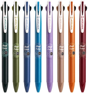 Retractable Gel Ink Pens: Multi Colored 2 in 1 Colorful Click Pens Assorted Color 8ct Extra Fine Point Tip 0.5mm Journaling Smooth Writing Note Taking Coloring No Bleed & Smear & Smudge Retractable Gel Ink Pens: Multi Colored 2 in 1 Colorful Click Pens Assorted Color 8ct Extra Fine Point Tip 0.5mm Journaling Smooth Writing Note Taking Coloring No Bleed & Smear & Smudge
