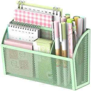 3-Grid Magnetic Pencil Holder, Strong Magnet Locker Organizer, Mint Green Mesh Magnetic Shelf, Marker Holder Perfect for Whiteboard, Refrigerator and Locker Accessories 3-Grid Magnetic Pencil Holder, Strong Magnet Locker Organizer, Mint Green Mesh Magnetic Shelf, Marker Holder Perfect for Whiteboard, Refrigerator and Locker Accessories