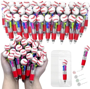 100 PCS Multicolor Pen Set 50 Cute Pens Bulk with 50 Pen Bags, Fun Pens for Party Favors, Christmas, Birthday, Kawaii Stationery for Student Prizes, Gifts Bulk for Friends (Baseball) 100 PCS Multicolor Pen Set 50 Cute Pens Bulk with 50 Pen Bags, Fun Pens for Party Favors, Christmas, Birthday, Kawaii Stationery for Student Prizes, Gifts Bulk for Friends (Baseball)