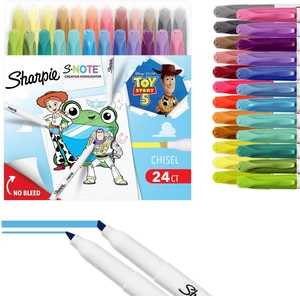 S-Note Creative Highlighters, Toy Story 5 Packaging, Chisel Tip, Assorted, 24 Count S-Note Creative Highlighters, Toy Story 5 Packaging, Chisel Tip, Assorted, 24 Count