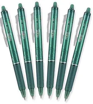 FriXion Clicker Retractable Erasable Gel Pens, Fine Point, 6 Pack (Green) FriXion Clicker Retractable Erasable Gel Pens, Fine Point, 6 Pack (Green)