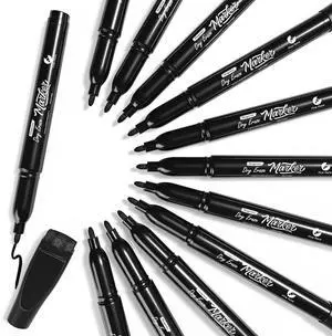 12 Pack Magnetic Dry Erase Markers Black Fine Tip Whiteboard Markers with Eraser Cap Thin Low Odor Skinny White Board Markers for Adults Students Teachers Art Home School & Office 12 Pack Magnetic Dry Erase Markers Black Fine Tip Whiteboard Markers with Eraser Cap Thin Low Odor Skinny White Board Markers for Adults Students Teachers Art Home School & Office