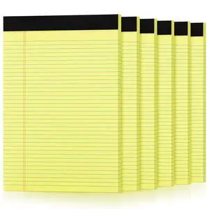 6 Pack Yellow Legal Pads 8.5 x 11, College Ruled Lined Writing Note Pads Narrow Ruled Yellow Paper Pads 8.5x11 Legal Pad 8.5x11 Pads of Paper 30 Sheets Writing Pad Legal Notepads 6 Pack Yellow Legal Pads 8.5 x 11, College Ruled Lined Writing Note Pads Narrow Ruled Yellow Paper Pads 8.5x11 Legal Pad 8.5x11 Pads of Paper 30 Sheets Writing Pad Legal Notepads