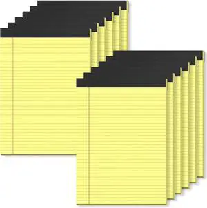 12 Pack Yellow Legal Pads 8.5 x 11 College Ruled Yellow Note Pads 8.5 x 11 Yellow Paper Tablets 8 1/2 x 11 Perforated Yellow Pads 8.5 x 11 Double-Size Printing Notepad for Office School,30 Sheet/Pad 12 Pack Yellow Legal Pads 8.5 x 11 College Ruled Yellow Note Pads 8.5 x 11 Yellow Paper Tablets 8 1/2 x 11 Perforated Yellow Pads 8.5 x 11 Double-Size Printing Notepad for Office School,30 Sheet/Pad