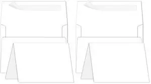 200 Pack Blank Cards and Envelopes 5x7 White for Invitations 200 Pack Blank Cards and Envelopes 5x7 White for Invitations