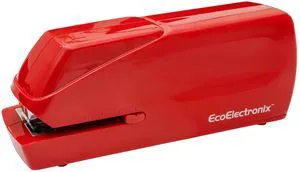 Red Electric Stapler Pro - Automatic Stapler for Desk or Office Use Portable, Quiet and Jam-Free with Easy Reload, 30-Sheet Capacity, AC Adapter or Battery Powered Red Electric Stapler Pro - Automatic Stapler for Desk or Office Use Portable, Quiet and Jam-Free with Easy Reload, 30-Sheet Capacity, AC Adapter or Battery Powered
