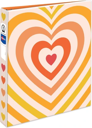 3 Ring Binder, 1 Inch Round Rings, Retro Collection, Radiant Heart (26804) (Pack of 6) 3 Ring Binder, 1 Inch Round Rings, Retro Collection, Radiant Heart (26804) (Pack of 6)