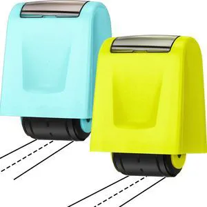 2 Pcs Roller Stamp Classroom,2.72 X 2.44 X 1.54 Inch,Green,Light Blue Kindergarten Education Must Haves, Handwriting Practice Tool in Teacher Classroom, Back to School Gift Helping Kids Learning 2 Pcs Roller Stamp Classroom,2.72 X 2.44 X 1.54 Inch,Green,Light Blue Kindergarten Education Must Haves, Handwriting Practice Tool in Teacher Classroom, Back to School Gift Helping Kids Learning