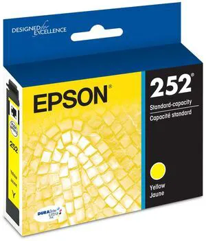 252 Genuine Ink Standard Capacity Yellow Cartridge T252420 Works With WorkForce WF-3620 WF-3640 WF-7110 WF-7210 WF-7610 WF-7620 WF-7710 WF-7720 Printers 252 Genuine Ink Standard Capacity Yellow Cartridge T252420 Works With WorkForce WF-3620 WF-3640 WF-7110 WF-7210 WF-7610 WF-7620 WF-7710 WF-7720 Printers