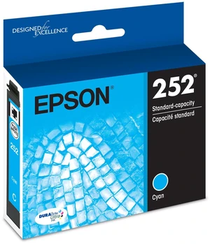 252 Genuine Ink Standard Capacity Cyan Cartridge T252220 Works With WorkForce WF-3620 WF-3640 WF-7110 WF-7210 WF-7610 WF-7620 WF-7710 WF-7720 Printers 252 Genuine Ink Standard Capacity Cyan Cartridge T252220 Works With WorkForce WF-3620 WF-3640 WF-7110 WF-7210 WF-7610 WF-7620 WF-7710 WF-7720 Printers