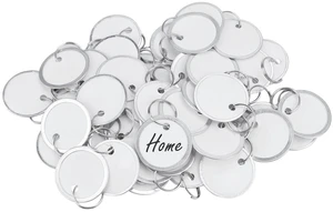 200 Pcs Key Tags 1 Inch White Paper Labels Writable Round Plastic Key Chain Tags with Split Rings Sturdy Lightweight Item Identifiers 200 Pcs Key Tags 1 Inch White Paper Labels Writable Round Plastic Key Chain Tags with Split Rings Sturdy Lightweight Item Identifiers