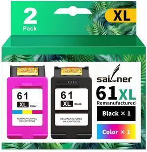 61XL Ink Cartridge Black and Color Combo Pack Replacement for HP Ink 61 2PK for HP61 XL HP61XL Work With Envy 4500 4501 4502 5530 4503 4504 4505 5531 Officejet 4630 4635 Deskjet 2540 3510 1010 Printer 61XL Ink Cartridge Black and Color Combo Pack Replacement for HP Ink 61 2PK for HP61 XL HP61XL Work With Envy 4500 4501 4502 5530 4503 4504 4505 5531 Officejet 4630 4635 Deskjet 2540 3510 1010 Printer