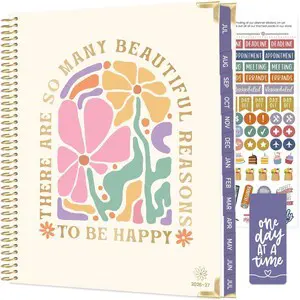 HARDCOVER Planner 2026-2027 (8.5" x 11") Academic Year (July 2026 - July 2027) - 13 Months Task Goal Planner for Women - Monthly & Weekly Agenda Book - So Many Reasons to Be Happy HARDCOVER Planner 2026-2027 (8.5" x 11") Academic Year (July 2026 - July 2027) - 13 Months Task Goal Planner for Women - Monthly & Weekly Agenda Book - So Many Reasons to Be Happy