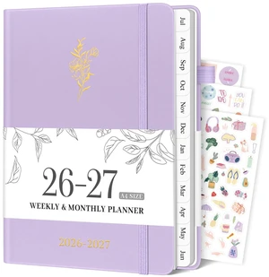 2026-2027 Planner, Weekly & Monthly Calendar with Tabs, 8.5"x11" Jul 2026-Jun 2027 Academic Year, A4 Large Hardcover Calendar Agenda with Date for School & Office Schedule, Purple 2026-2027 Planner, Weekly & Monthly Calendar with Tabs, 8.5"x11" Jul 2026-Jun 2027 Academic Year, A4 Large Hardcover Calendar Agenda with Date for School & Office Schedule, Purple