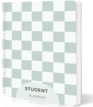 Large Academic Planner 2026-2027, Green Checkerboard Student Calendar, Jul. 2026 - Jun. 2027, 8.5" x 11", Weekly Monthly Plan Book for School, Study & Homework Large Academic Planner 2026-2027, Green Checkerboard Student Calendar, Jul. 2026 - Jun. 2027, 8.5" x 11", Weekly Monthly Plan Book for School, Study & Homework