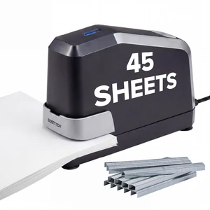 Office Impulse Heavy Duty Electric Stapler Value Pack, 45 Sheet Capacity, Includes 5,000 Staples, No-Jam, Faster Stapling, Silver Office Impulse Heavy Duty Electric Stapler Value Pack, 45 Sheet Capacity, Includes 5,000 Staples, No-Jam, Faster Stapling, Silver