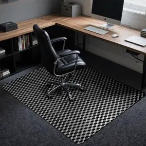 Office Chair Mat for Carpet, 48" x 60" Large Computer Desk Chair Mat for Low Carpeted Floors, Thick and Sturdy Carpet Protector for Rolling Chairs, Easy Glide Floor Mat for Home, Gaming (Black) Office Chair Mat for Carpet, 48" x 60" Large Computer Desk Chair Mat for Low Carpeted Floors, Thick and Sturdy Carpet Protector for Rolling Chairs, Easy Glide Floor Mat for Home, Gaming (Black)