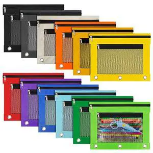 12 Pack Pencil Pouch for 3 Ring Binder Pencil Pouches with Zipper Pencil Pouches Pencil Bags for Classroom bulk Pencil Box Pencil Case for Storing School Students Teacher Supplies 12 Pack Pencil Pouch for 3 Ring Binder Pencil Pouches with Zipper Pencil Pouches Pencil Bags for Classroom bulk Pencil Box Pencil Case for Storing School Students Teacher Supplies