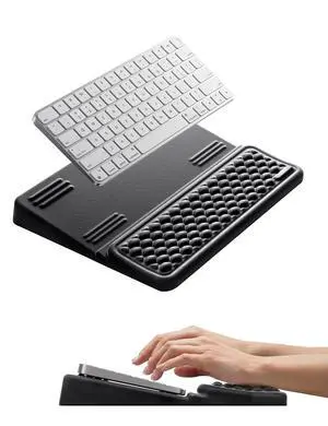 Medium Keyboard Wrist Rest for Computer, Soft Memory Foam Keyboard Stand with Wrist Support for 60% 65% Keyboard, Non-Slip Laptop Wrist Rest for Gaming Office Medium Keyboard Wrist Rest for Computer, Soft Memory Foam Keyboard Stand with Wrist Support for 60% 65% Keyboard, Non-Slip Laptop Wrist Rest for Gaming Office
