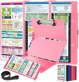 Nursing Clipboard EMT Edition - 3 Layers Aluminum Foldable Nurse Clipboard Nursing Student Essentials - Foldable Clipb oard Nursing Trifold Nursing School Essentials Nursing Clipboard EMT Edition - 3 Layers Aluminum Foldable Nurse Clipboard Nursing Student Essentials - Foldable Clipb oard Nursing Trifold Nursing School Essentials