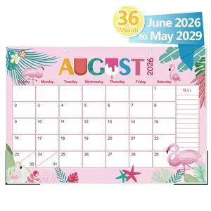 Desk Calendar 2026-2029,36 Months Calendar Runs from 2026 Jun. to 2029 May, 17"x11.5" Monthly Desktop/Wall Planner with Thick Paper and Notes for Home School & Office Desk Calendar 2026-2029,36 Months Calendar Runs from 2026 Jun. to 2029 May, 17"x11.5" Monthly Desktop/Wall Planner with Thick Paper and Notes for Home School & Office