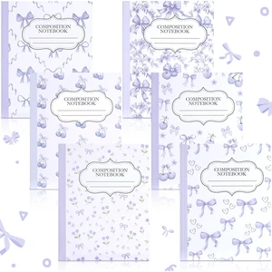 6 Pack Purple Cherry Composition Notebook College Ruled Back to School Supplies 110 Pages Note Taking, 9-3/4 x 7-1/2"Inch Size, Preppy Aesthetic Design, Cute Journal Office Use 6 Pack Purple Cherry Composition Notebook College Ruled Back to School Supplies 110 Pages Note Taking, 9-3/4 x 7-1/2"Inch Size, Preppy Aesthetic Design, Cute Journal Office Use